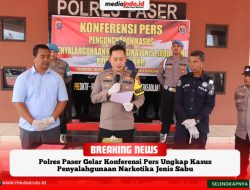 Polres Paser Gelar Konferensi Pers Ungkap Kasus Penyalahgunaan Narkotika Jenis Sabu