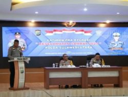 Wakapolda Buka Latihan Pra Operasi Keselamatan Samrat 2024 Polda Sulut