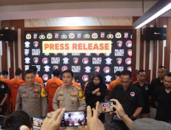 Polres Garut Gelar Press Release Pengungkapan Kasus Tindak Pidana Penyalahgunaan Narkotika Psikotropika dan Bahan Zat Adiktif Lainnya