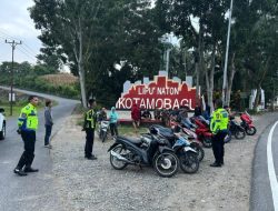 Cegah Balap Liar, Sat Lantas Polres Kotamobagu Gelar Patroli Sahur On The Road