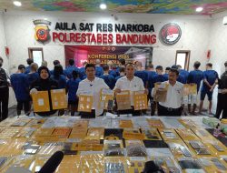 Sebanyak 41 Orang Pengedar Narkotika di Kota Bandung Berhasil Ditangkap Sepanjang Bulan April Tahun 2024 Oleh Sat Narkoba Polrestabes Bandung