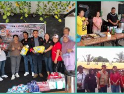 Ketua JPKP Bitung Richaed Mamuntu Peduli Kasih Korban Gunung Ruang Tagulandang di Momen HUT Ke- 39 Tahun 