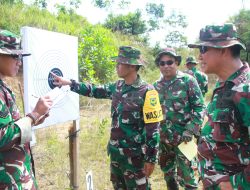 Kodim 0426 Tuba, Gelar Latihan Menembak Pistol Semester l TA. 2024