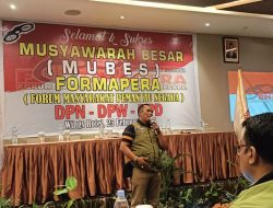 Ketua DPW Sumut FORMAPERA Bambang Syahputra, Siap Menjalankan Amanah Roda Organisasi Sampai Ke Pelosok Daerah Di Sumut