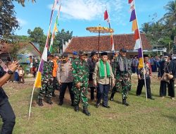 Pembukaan Karya Bakti Membangun Desa Bersama TNI T.A 2025 Desa Cikapinis Di Hadiri Sekda Kabupaten Tasikmalaya