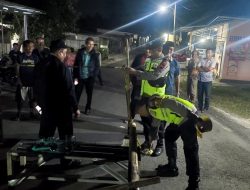 Jembatan Sungai Pranji Sidakangen Ambruk, Polsek Kalimanah Pasang Garis Polisi