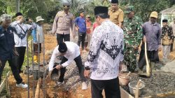 Peletakan Batu Pertama Gedung PGRI Kecamatan Karangnunggal Resmi di Mulai