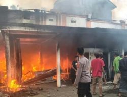 Ditinggal Mandi,Warung di Cipatujah Tasikmalaya Ludes Terbakar